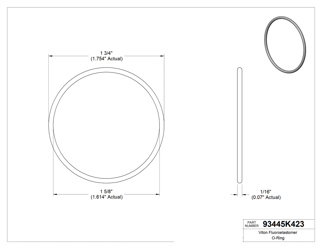 Technical drawing - 93445K423